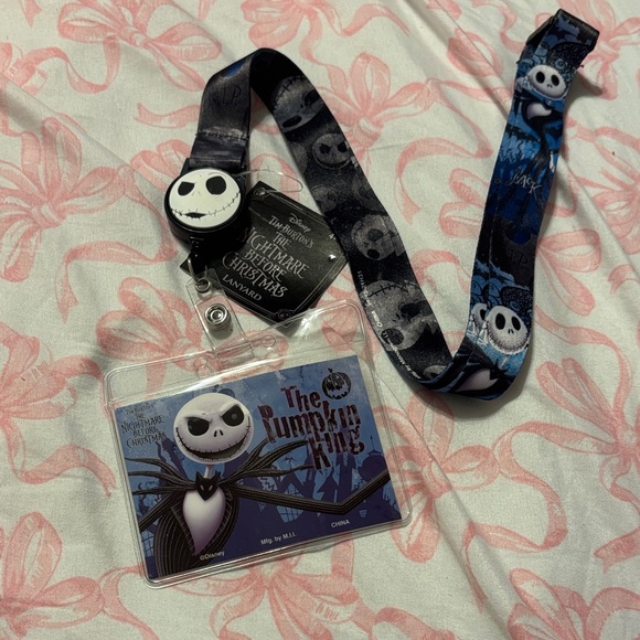 Disney Other - Disney The Nightmare Before Christmas Lanyard - Black and Blue